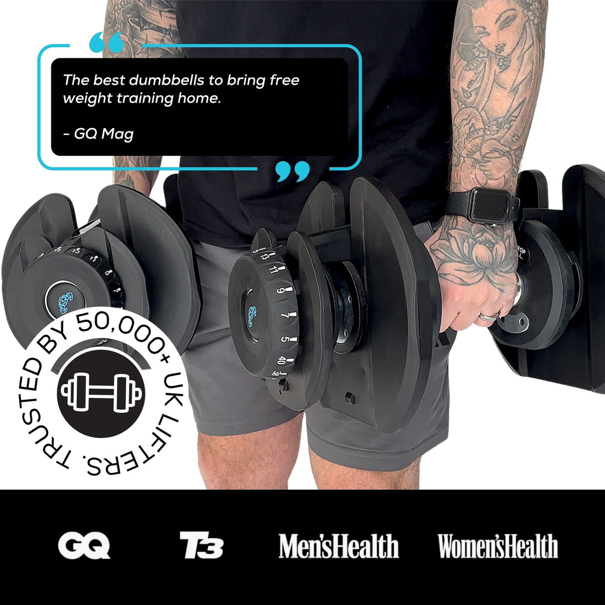 SmartBells® 40kg Complete Home Gym Setup