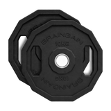 12 Sided HD Bumper Weight Plates Rubber - 5kg to 25kg