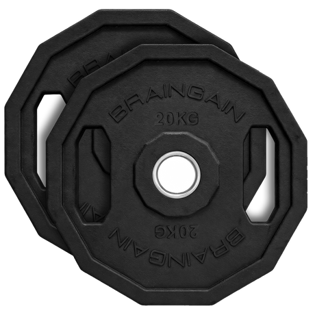 12 Sided HD Bumper Weight Plates Rubber - 5kg to 25kg