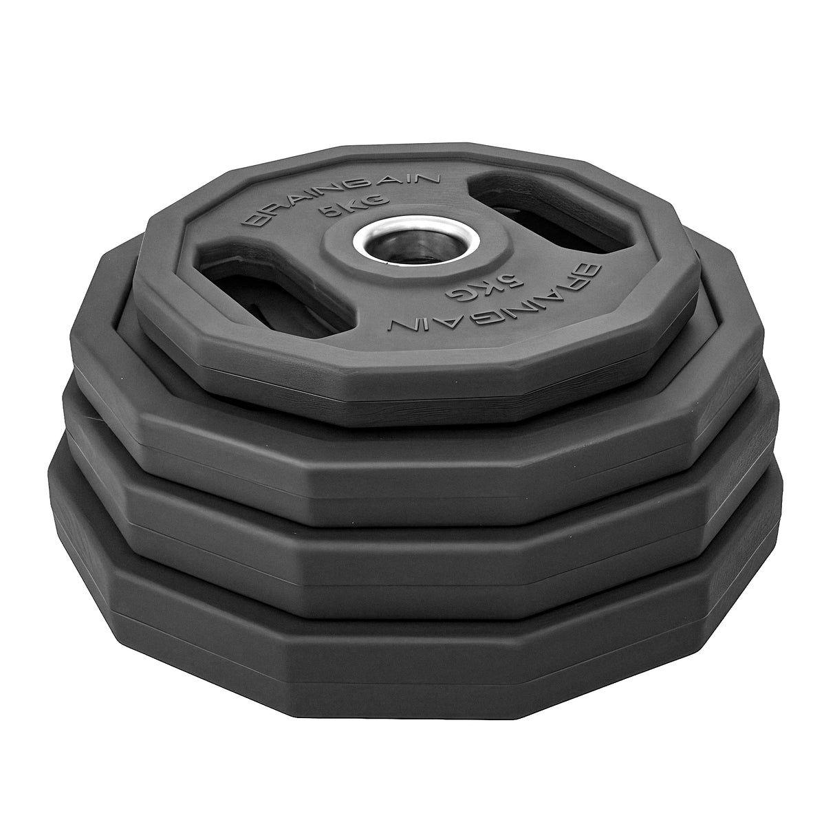 12 Sided HD Bumper Weight Plates Rubber - 5kg to 25kg